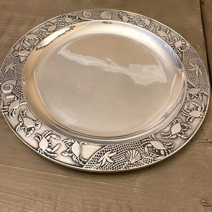 Wilton Armetale Large Crab Round Tray New